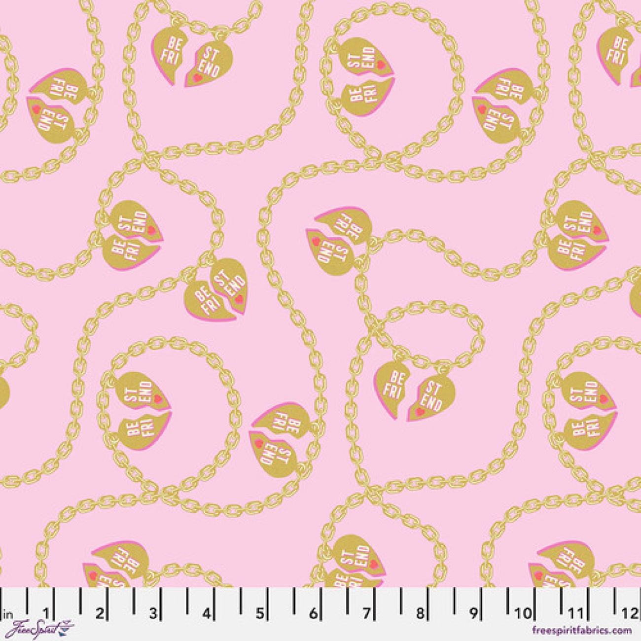 Tula Pink - Beastie - Lil Charmer - Blossom - Metallic Besties